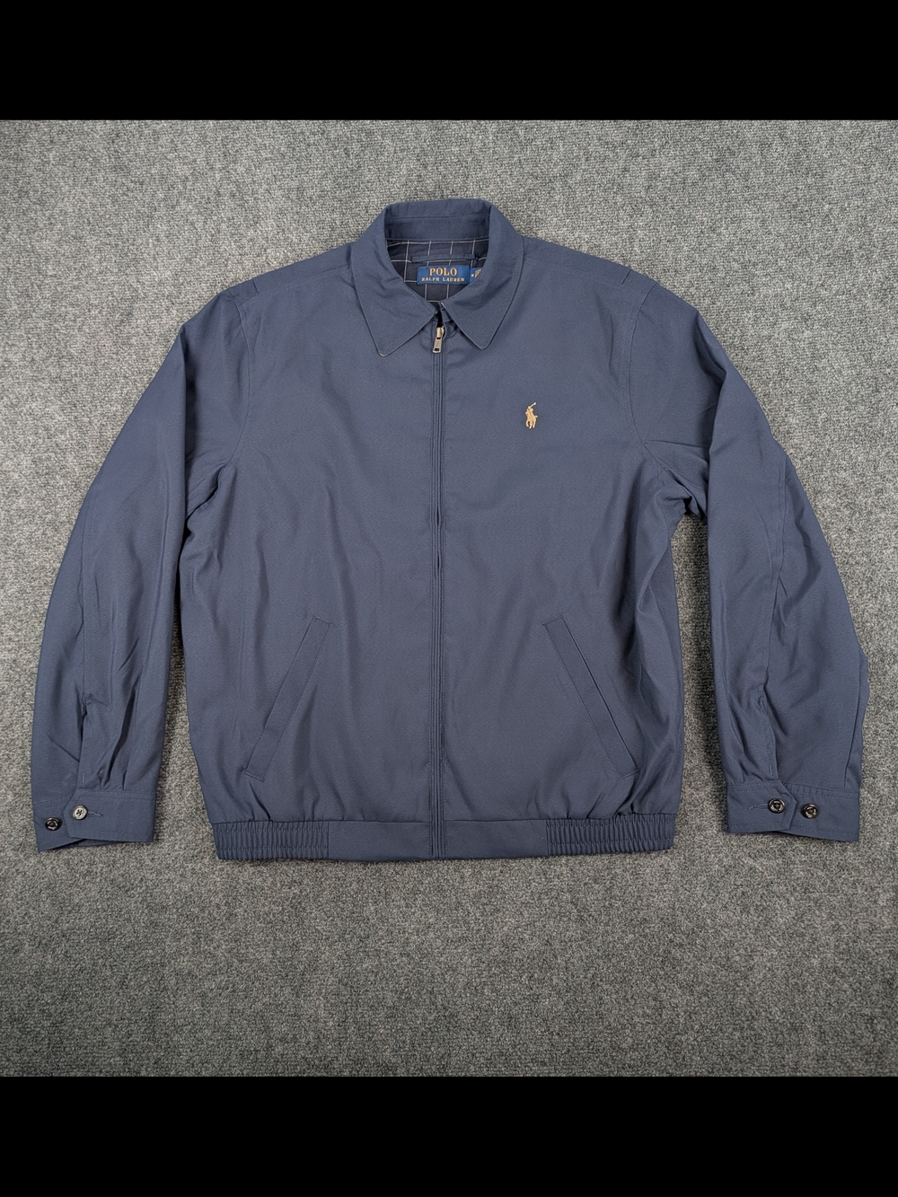 Polo Ralph Lauren Bi-Swing Windbreaker Jacket Navy Blue Size M
